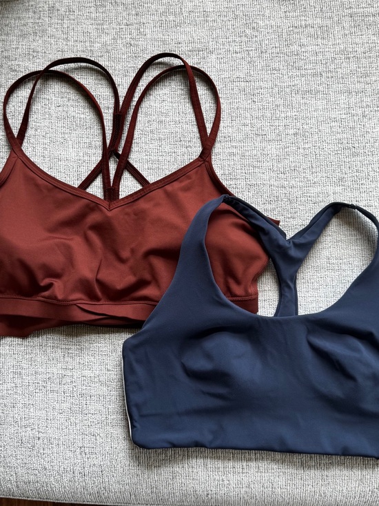 all in motion Other - all in motion Burgundy and Navy Strappy Sports Bras
